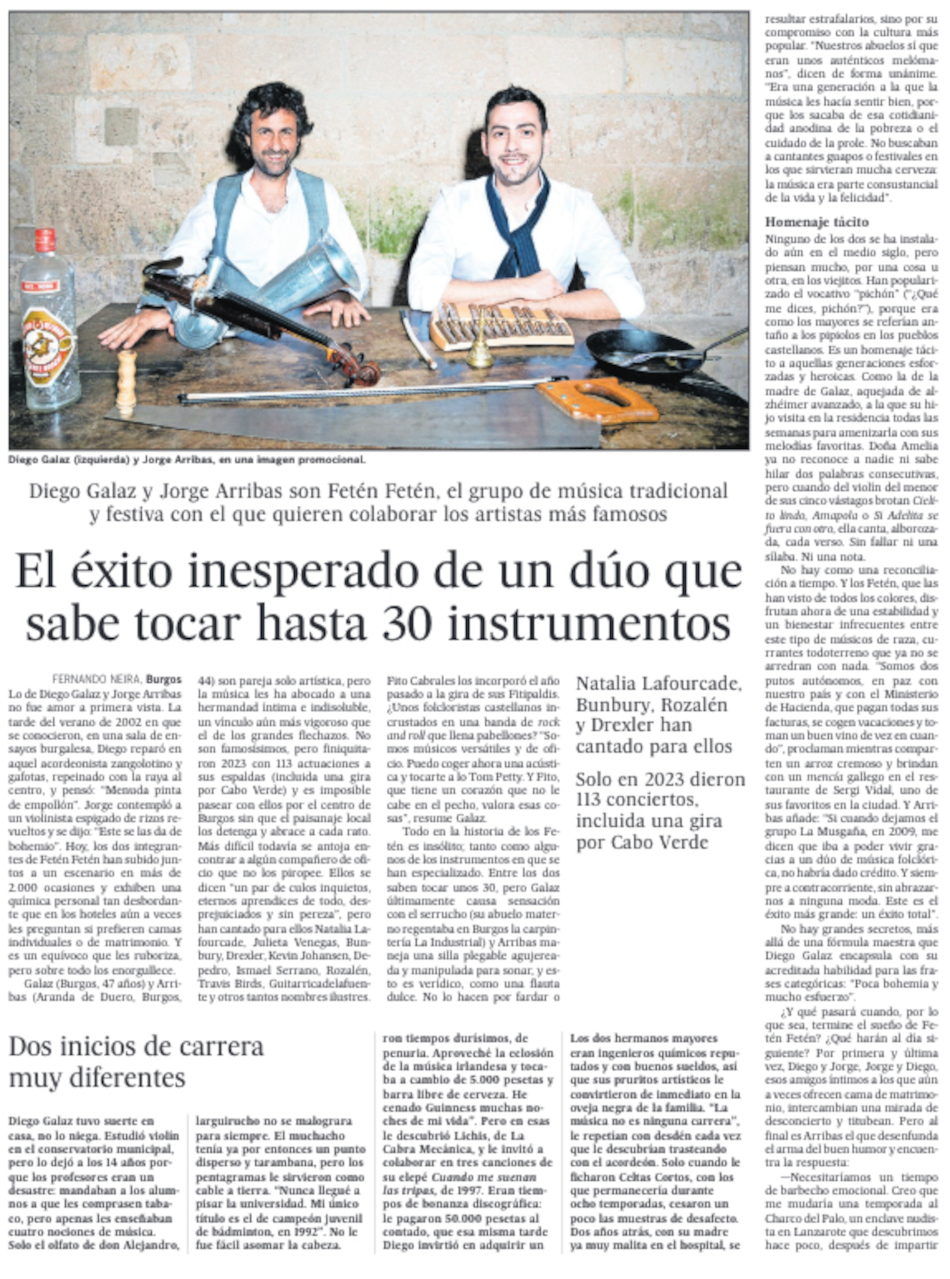 Fetén Fetén, el éxito inesperado de dos músicos que saben hacer de todo